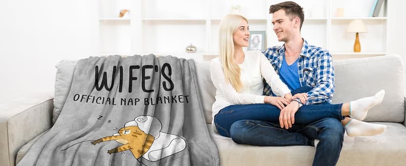 SteadStyle Christmas Wife Gifts for Wifey from Husband - Gifts for Her Blanket, Wife Birthday Gift Ideas, Wedding Anniversary Romantic Gift for Wifey, Valentines Mothers Day Present for Her 60"X 50"