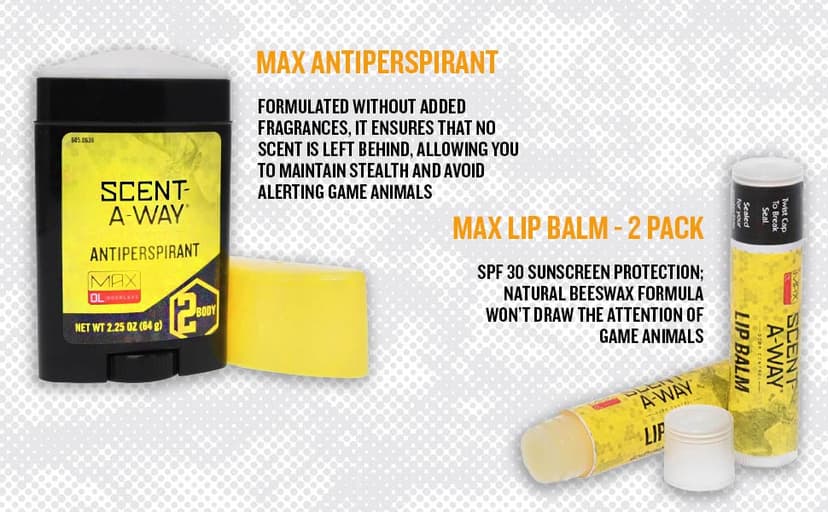 Hunters Specialties Scent-A-Way MAX Odorless Antiperspirant for Hunters, Trappers, Anglers, and Campers, 2.25 Oz