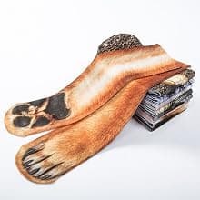 Animal Paws Socks - Novelty 3D Cat Dog Chicken Feet Socks White Elephant Gifts Gag Gift Thanksgiving Christmas Gifts
