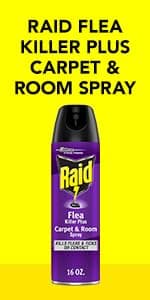 Raid Flea Killer Carpet & Room Spray, Kills hatching eggs for up to 4 months, 16 Oz