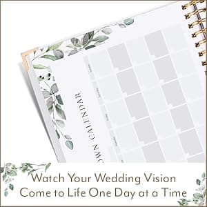 Your Perfect Day Wedding Planner Book and Organizer - Wedding Planner Book - Bridal Planning Binder with Countdown Calendar - Bride Gifts - (FLORAL)