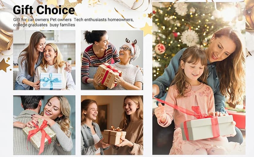 Cordless Vacuum Cleaner-Mini Air Duster, Portable Handheld Vacuum, 3 in1Dry Use Dust Buster & Air Blower for Kitchen, 6500PA Suction,Inflate/Deflate Swim Ring (White)