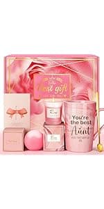 Unique Christmas Gift Baskets Set, Personalized Spa Presents for Birthday, Valentines, Mothers Day Eletorot Gifts for Mom from Daughter Son, Wife, Grandma, Sister, Friend B0D814KBSQ