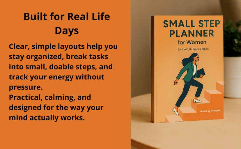 Small Step Planner for Women: A 6-Month Undated Edition