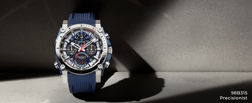 Bulova Men's Icon High Precision Quartz Chronograph Watch, Curved Mineral Crystal