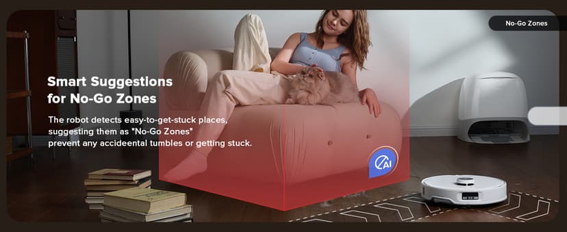 roborock Qrevo Curv Robot Vacuum and Mop, Zero-Tangling, AdaptiLift Chassis, FlexiArm Technology, Al Obstacle Recognition, 17mm Mop Lift, 18,500Pa Suction, Hot Water Mop Washing & Dock Self Cleaning