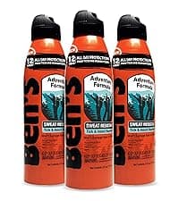 Ben's Hunting Formula - Tick & Mosquito Repellent for Up to 12 Hours of Protection - 20% Picaridin Bug Spray with Pump Spray - Sweat-Resistant - 3.4 oz (3 Pack)