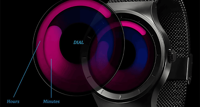 MASTOP Watches for Men Fashion Creative Liquid Movement Original Design Starry Sky Vortex Watch Men Steel Mesh Men's Watch Clock Round Unique Wristwatch Minimalist Gradient Color