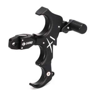 LWANO X1 Compound Bow Thumb Bow Release, 3&4 Finger Grip Adjustable Archery Release Aids