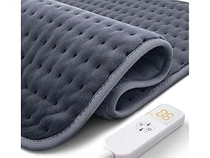 Heating Pad for Back, Neck, Shoulder Pain & Cramps Relief, Electric Heating Pad with 6 Heat Settings, Auto-Off, Moist Dry Heat Options, Fathers Day for Dad Husband, Mens Gifts for Dad Husband Him