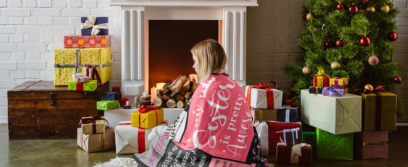 Ruvinzo Sister Gifts from Sis, Sisters Birthday Gift Idea, Best Sister Ever Gift for Women, Birthday Gifts for Sisters, Sis Soft Throw Blanket 60" x 50" B0BY8BFFQ9