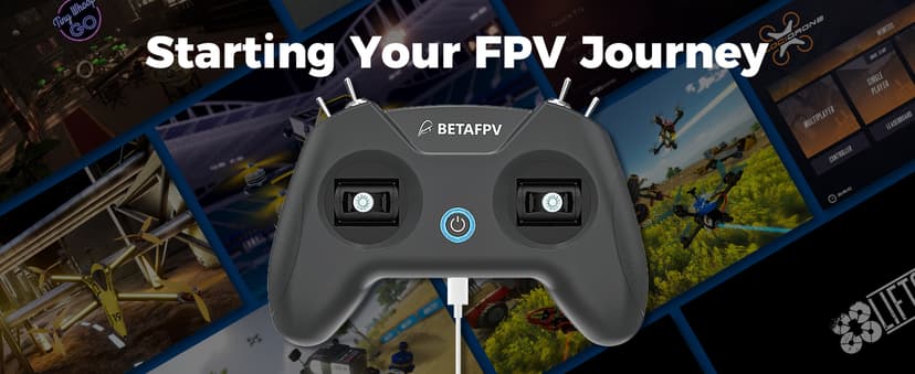 BETAFPV Aquila16 FPV Kit with LiteRadio 2 SE Transmitter for Simulator, VR03 Goggles with DVR Recording Function, 3 Flight Modes, Supported 1S RTF Kit for FPV Beginner to Fly Indoor & Outdoor ELRS V3