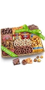 A Gift Inside Sympathy Gift Basket, Chocolate Gift Basket with Gourmet Chocolates, Sweet Treats & Snacks, Thinking of You Gift for Friends, Family & Coworkers B084XVVPQL