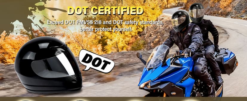 SLMOTO DOT Approved Motorcycle Helmet Hot Gloss Black Full Face Mirror Visor Sun Shield Street Helmet