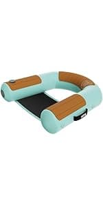 BOTE Hangout Suite Floating Chair Pool Beach Lake Boat Float Adults Family Friendly 4FT Multiple Colors 1 or 2 Pack Options Includes Mesh Carry Bag for Travel