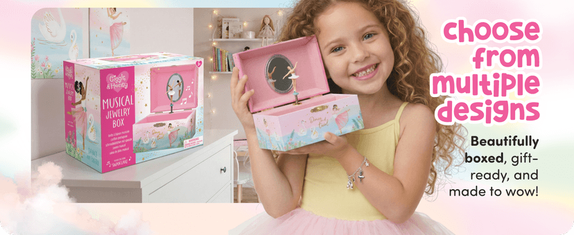 Music Boxes for Little Girls, Toddler Jewelry Box for 4 Year Old Kids, Toys for Toddlers, Birthday Gifts for Kids 5-9 Years Giggle & Honey® Musical Unicorn Jewelry Box for Girls B0CHKLZ7PJ