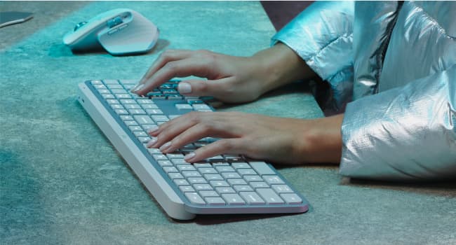 Logitech MX Keys S Wireless Keyboard, Low Profile, Fluid Precise Quiet Typing, Programmable Keys, Backlighting, Bluetooth, USB C Rechargeable, for Windows PC, Linux, Chrome, Mac - Graphite