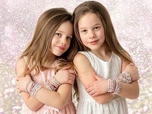 Baby Crystals Pearl Bracelets for Girls, Sterling Silver Cross Charm, Baptism Gifts for Girl, Baby Bracelet with Simulated White Pearls and Crystals, Girls Jewelry Birthday Gift