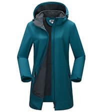 Outdoor Ventures Women's Packable Lightweight Full-Zip Puffer Jacket with Hood Quilted Winter Coat