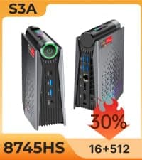 ACEMAGICIAN Kron Mini K1 Mini PC, Ryzen 7 7730U(Upgraded 5825U/7430U), 16GB DDR4 512GB SSD Mini Computers(up to 4.5Ghz), Light Gaming Desktop 4K Triple Display Mini Desktop Bluetooth/WiFi6/Office