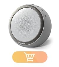 Dreamegg Sound Machine for Sleep - D1 Nova White Noise Sound Machine for Baby Adult with Alarm Clock, Soothing Sounds, Dimmable, White Noise Alarm Clocks for Bedrooms Heavy Sleepers Travel, Black