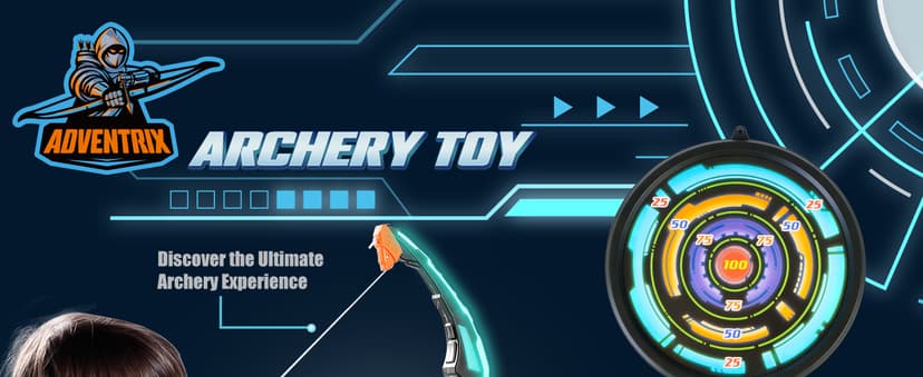 JOYIN Kids Bow and Arrow Set, LED Light Up Archery Toy Set with 9 Suction Cup Arrows, Target & Arrow Case, Indoor and Outdoor Hunting Play Gift Toys for Kids, Boys & Girls Ages 6-12