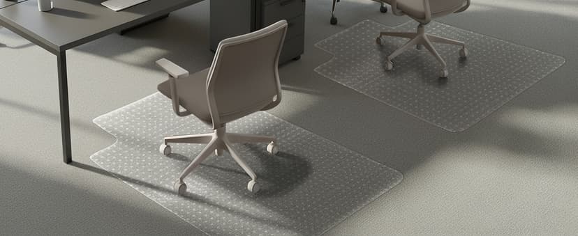 Winado Office Chair Mat, 36"x48" Non-Slip Under Computer Desk Chair Carpet Floor Protector, Heavy Duty Clear Plastic Chair Mats for Rolling Gaming and Work Chairs (Carpet 90 * 120 * 0.2cm with Lip)