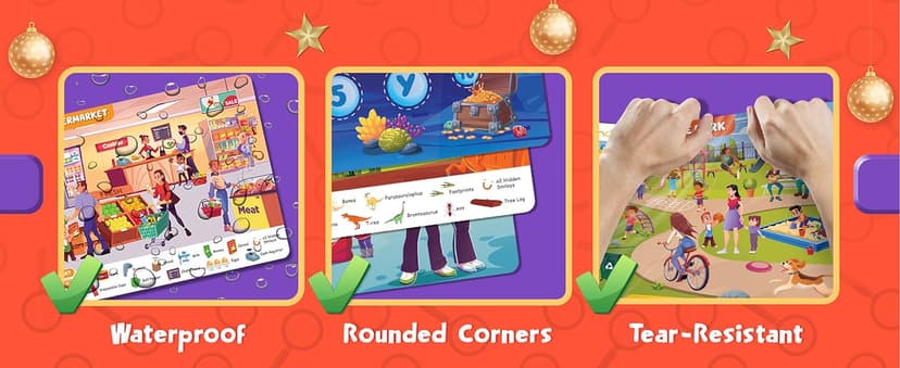 Search and Find for Kids & Toddlers - Preschool Learning Activity Book, Art and Craft Supplies, Seek Find Games, Birthday Gifts for Girls & Boys, Educational Toys for Ages 3, 4, 5, 6 Year Old