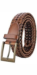 Lavemi Mens Belt Reversible 100% Italian Leather Dress Casual,One Reverse for 2 Colors,Trim to Fit