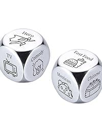 Him Her Couple Gifts for Boyfriend Girlfriend Food Decider 11th Anniversary Steel Date Night Gifts for Husband Wife for Wedding Christmas Valentines Birthday for Women Men