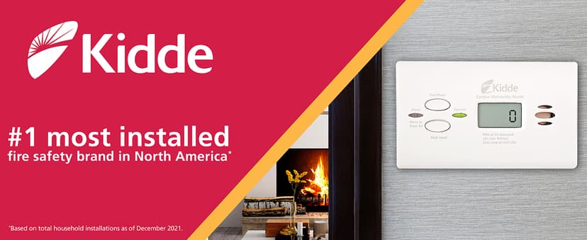 Kidde Carbon Monoxide Detector, AA Battery Powered CO Alarm with LEDs, Test-Reset Button, Low Battery Indicator, Portable