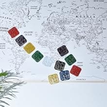 Coasters for Drinks in PCB-Design Green Coasters Decor with Immersion Gold Circuit Board for Coffee Table Bar Office Tech Gifts for Boyfriend Gamer Geek Engineer Dad Men Anniversary