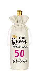 Socive 21st Birthday Wine Bag, Presents for 21st Birthday girl, 21 Years Old Gift Idea Wine Bag for Her Girl Friend, Sister Party Decorations B0B21FJ1NH