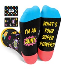 HAPPYPOP Gifts For Women Men - Aunt Uncle Grandparent New Parents Socks, Mothers Father Day Socks