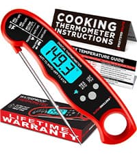Alpha Grillers Meat Thermometer Digital - Instant Read Food Thermometer for Cooking Grilling Air Fryer Griddle Probe Kitchen Gadgets Essentials BBQ Accessories Grill Gifts for Men Him Dad Birthday