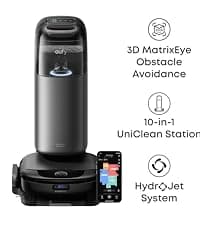 eufy L60 Robot Vacuum with Self Empty Station, Hair Detangling Technology, Up to 60 Days Hands Free Cleaning, 5,000 Pa Suction, Remove Hair, Dust