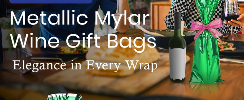 MT Products Metallic Mylar Wine Red Gift Bags for Bottles Sparkle Look - Great for a Wine Pull - (25 Pieces) (Ribbon and Rope Not Included)