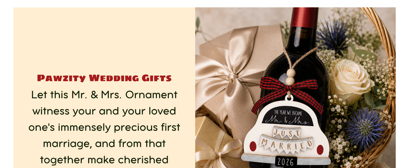 Bridal Shower Gifts for Married Newlywed, Couple - Future Mr and Mrs Gifts - Wood Just Married Ornament 2026 Wedding Gifts - Mr and Mrs Gifts - Wedding Gift for Couples 2026, Bride B0FVM3BS22