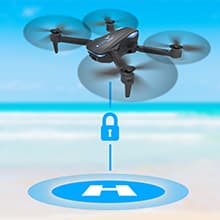 Drone with 1080P Camera for Beginners and Adults, Foldable Remote Control Quadcopter with Voice Control, Gestures Selfie, Altitude Hold, One Key Start, 3D Flips, 2 Batteries, Toy for Beginners