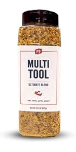 PS Seasoning Texas-Style Brisket Rodeo Rub- Dry BBQ Rubs and Spices for Grilling, Smoking, Roasting- Smoky Texas Flavor, BBQ Seasoning Spice Blend for Beef Brisket, Steak, Pulled Pork, Chicken, 24.6oz