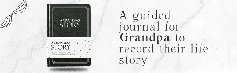Grandpa's Life Story Journal (Hardcover): A Meaningful Keepsake for Grandpa to Share His Journey & Memories, Book Includes 250+ Prompt Questions, Sentimental Gift for Father's Day, Birthday, Christmas
