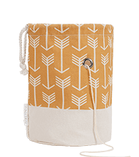 TOGETRUE Yarn Bag, Small Knitting Crochet Bag, Portable Yarn Storage Bags Organizer for Crocheting Project, Store Skein Ball, Short Knitting Needle (Yellow)