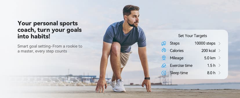 Smart Bracelet, Wearable Activity & Fitness Tracker Band, 24H Sleep Tracker, All-Day Continuous Heart Rate Blood Pressure Stress HRV Monitor, 173 Sport Modes Smart Wristband with Free APP Black