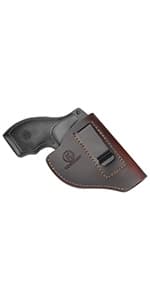 KOSIBATE Leather Gun Belt for Men - Heavy Duty EDC Belt, Concealed Carry CCW Belt- 1.5-Inch Width, 14 OZ Leather