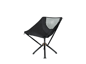 CLIQ ClassiQ 2.0 Camping Chair with Carry Bag - Portable Folding Chair & Bag for Outdoors - Reinforced 400 lb Capacity - Quick-Setup Travel Chair for Camping, Beach & Hiking - Ultimate Grey