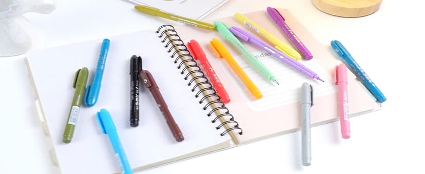 Sign Brush Pen, 15pcs Calligraphy pen Flair Pens Fine Point(0.4mm) Assorted Colors, Felt Tip Pens Art Brush Marker, Journaling Pen Set for Beginners Adult Hand Lettering Calligraphy