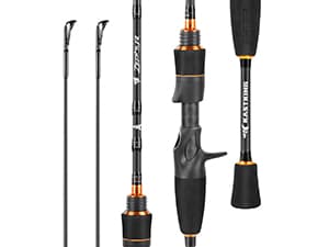KastKing Zephyr Finesse Fishing Rods – BFS Baitcasting & Spinning Rods, IM6 Graphite, Extra Twin-Tip, 2pc & 3pc Travel Design, Ultra-Light Lure Casting, Stainless Steel Guides with Zirconium Rings
