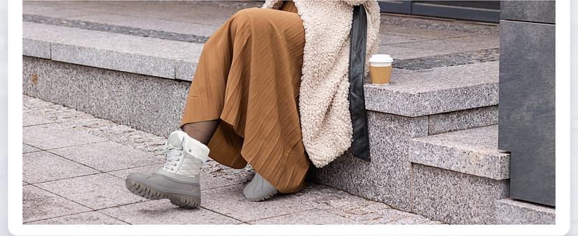 mysoft Women's Waterproof Snow Boots Insulated Warm, Lace-Up Winter Mid Calf Duck Boots for Outdoor