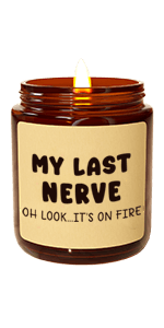 Lavender Scented Mom's Funny Christmas Candle