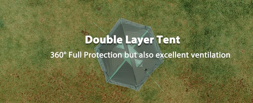 GEERTOP Ultralight 2 Person Backpacking Tent 4 Season Waterproof Camping Tent Double Layer Cold Weather Easy Set Up Tents for Family Camp, Hiking, Hunting Outdoor Mountaineering Travel